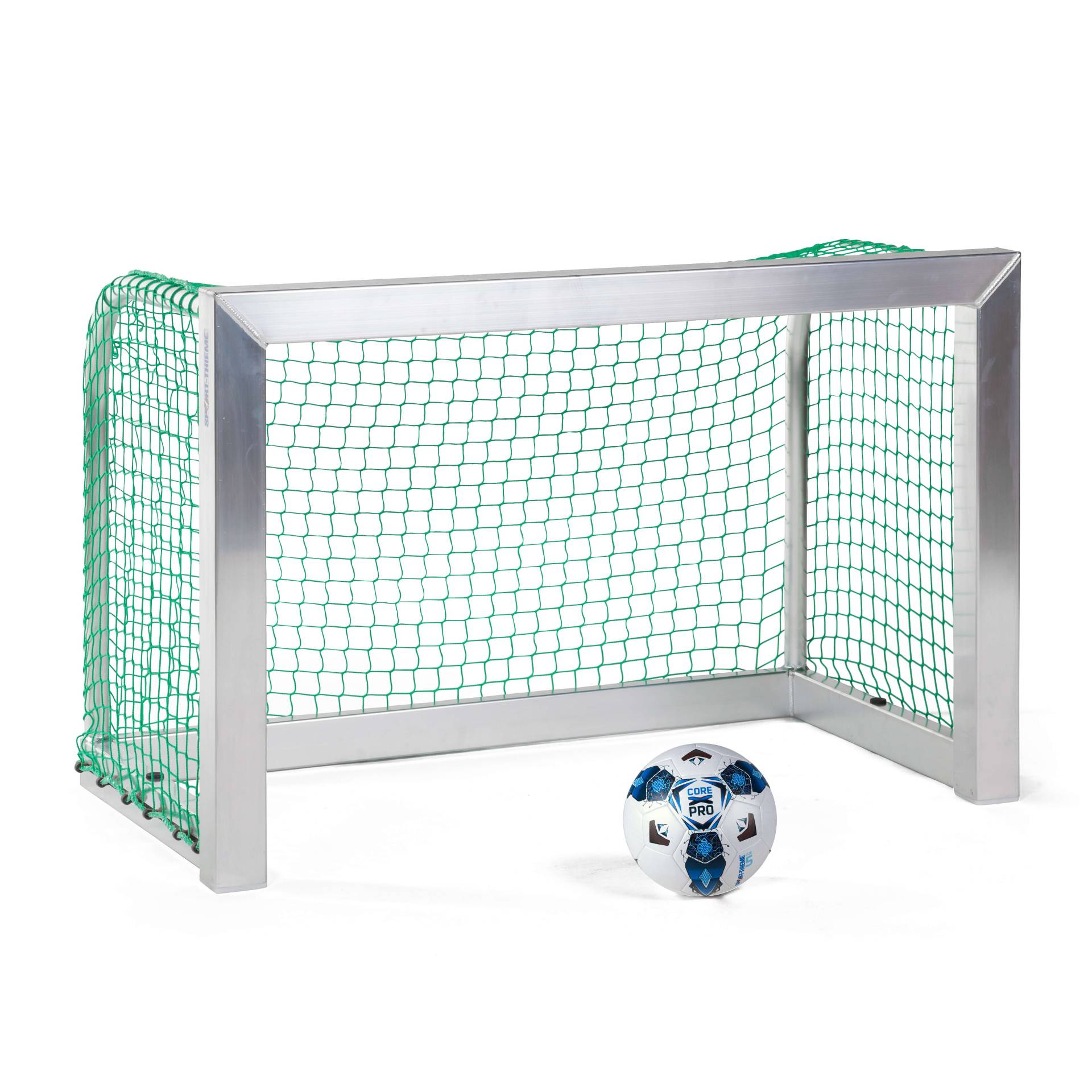 Sport-Thieme Mini-Fußballtor vollverschweißt, Inkl. Netz, grün (MW 4,5 cm), 1,20x0,80 m, Tortiefe 0,70 m von Sport-Thieme