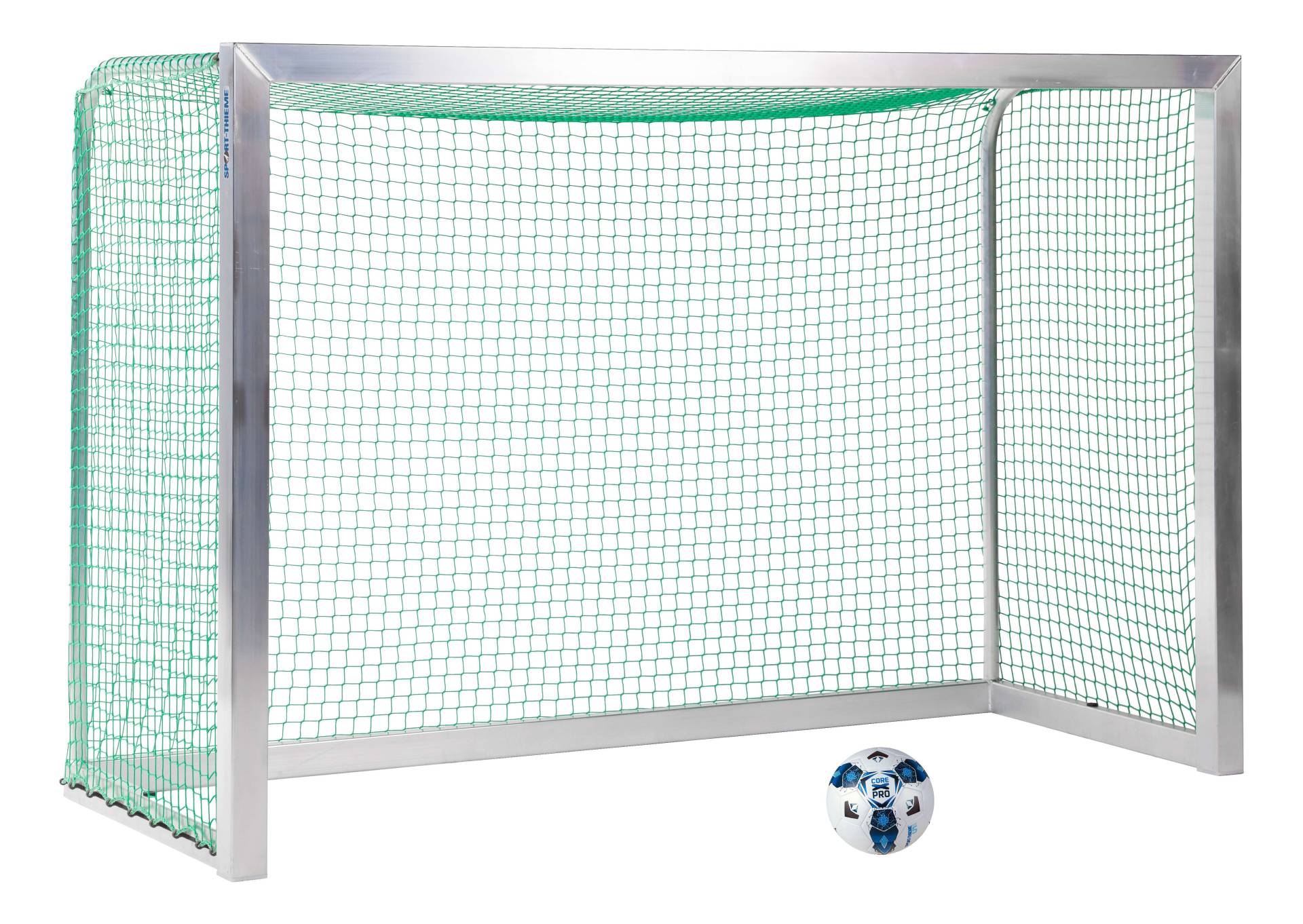 Sport-Thieme Mini-Fußballtor vollverschweißt, Inkl. Netz, grün (MW 4,5 cm), 2,40x1,60 m, Tortiefe 1,00 m von Sport-Thieme