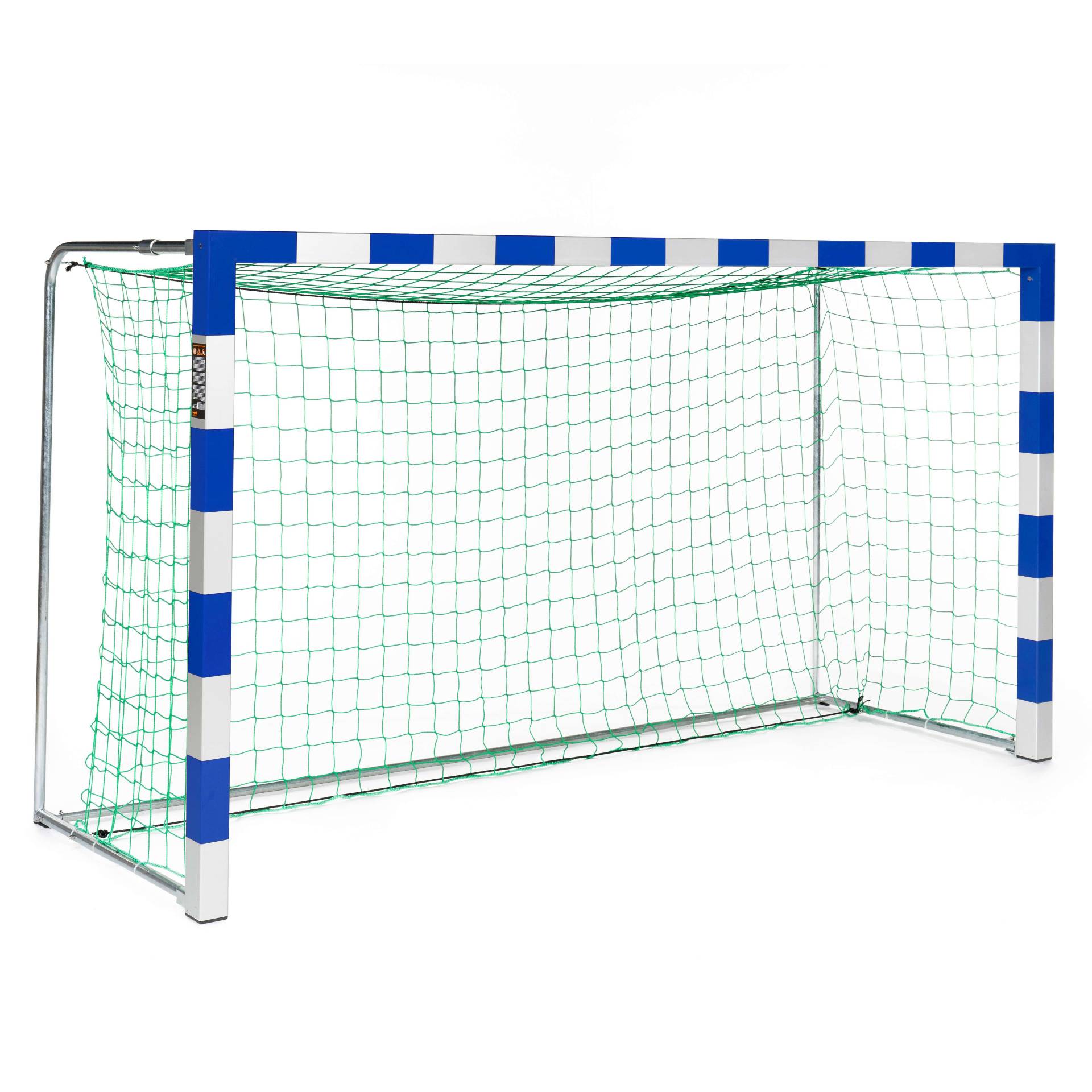 Sport-Thieme Handballtor frei stehend, 3x1,60 m, Blau-Silber, Alu-Gussformteil-Eckverbindung von Sport-Thieme