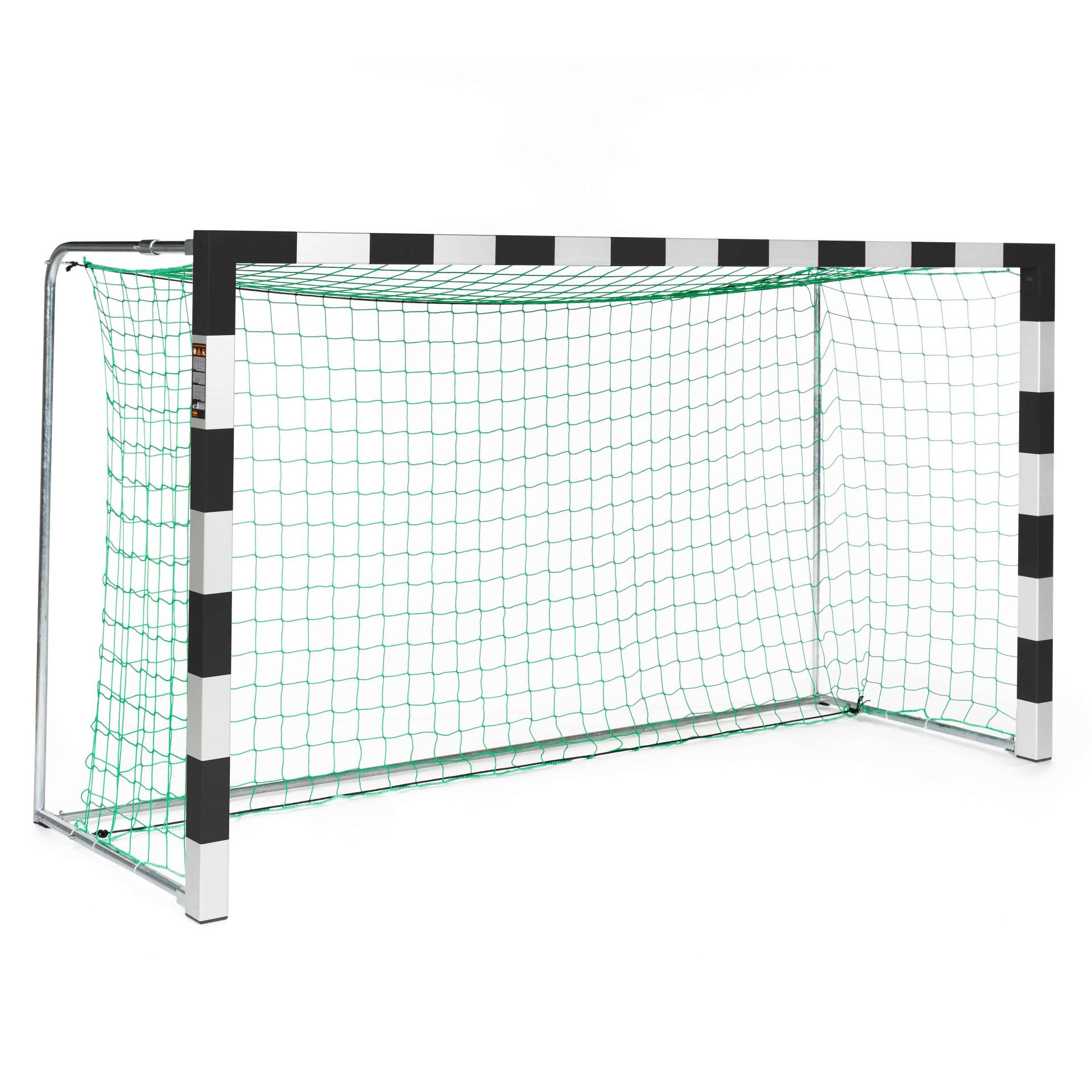 Sport-Thieme Handballtor frei stehend, 3x1,60 m, Schwarz-Silber, Alu-Gussformteil-Eckverbindung von Sport-Thieme