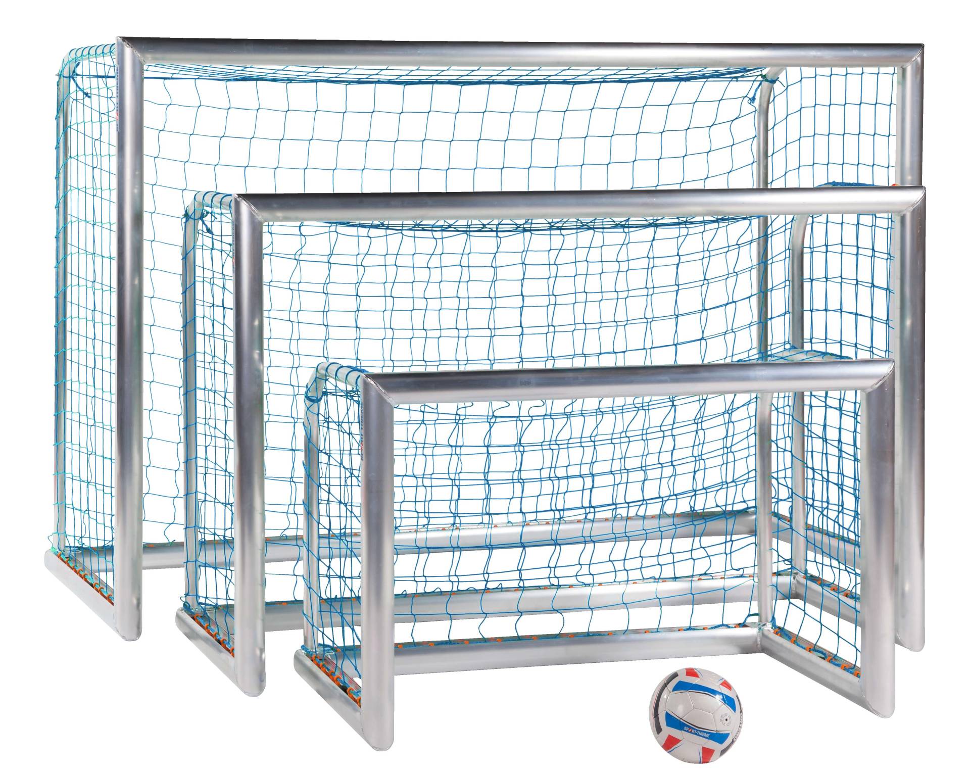 Sport-Thieme Mini-Fußballtor "Professional", Inkl. Netz, blau (MW 10 cm), 1,20x0,80 m, Tortiefe 0,70 m von Sport-Thieme