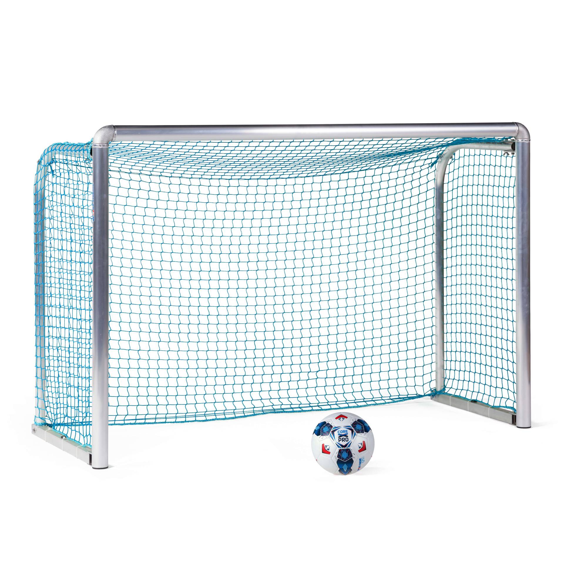 Sport-Thieme Mini-Fußballtor "Protection", Inkl. Netz, blau (MW 4,5 cm), 1,80x1,20 m, Tortiefe 0,70 m von Sport-Thieme