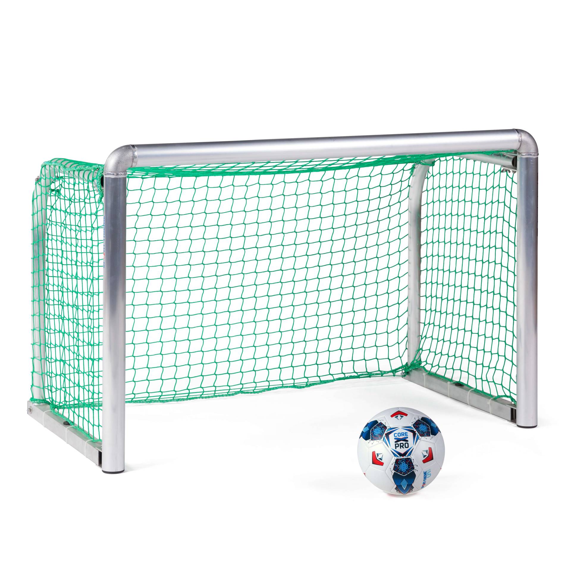 Sport-Thieme Mini-Fußballtor "Protection", Inkl. Netz, grün (MW 10 cm), 1,20x0,80 m, Tortiefe 0,70 m von Sport-Thieme
