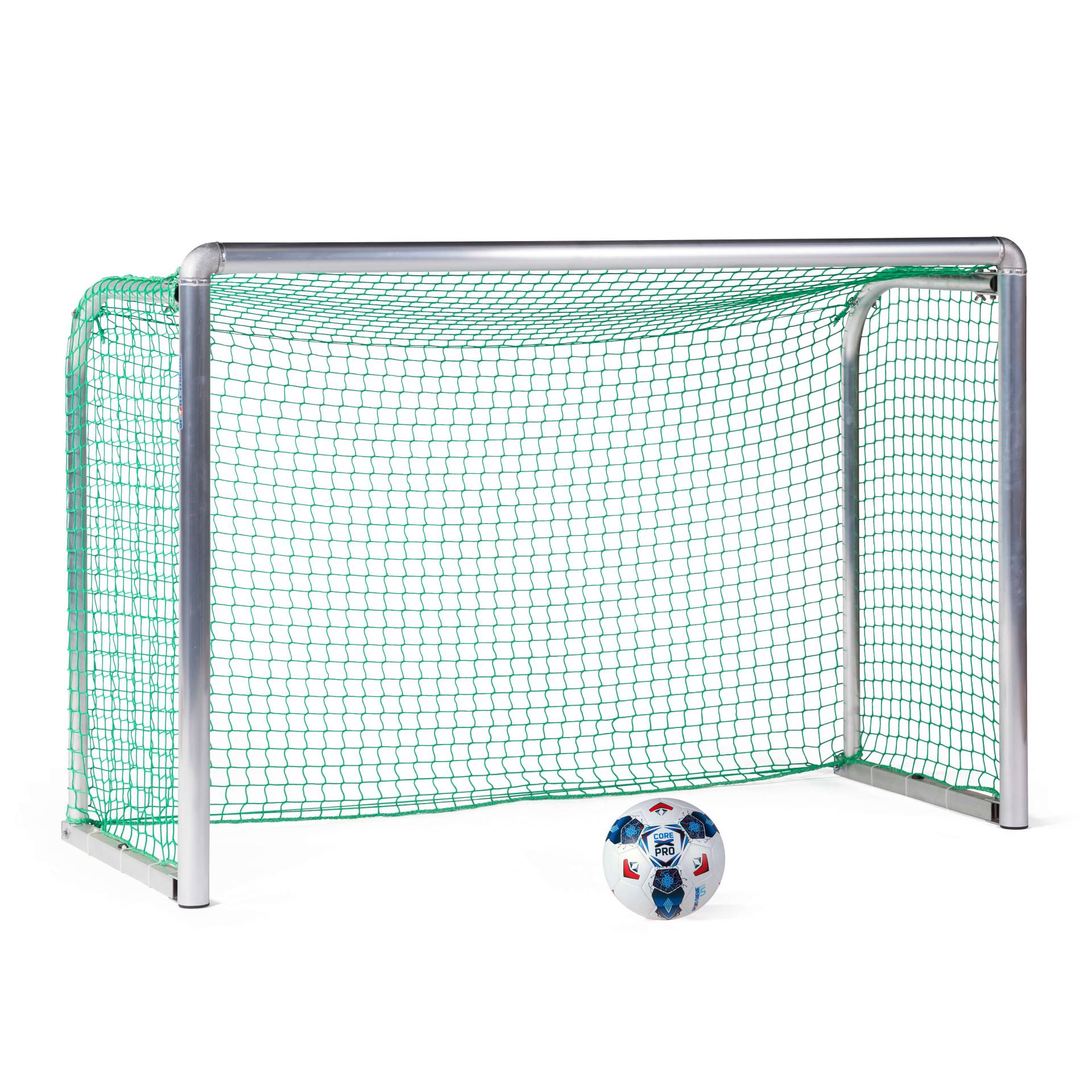 Sport-Thieme Mini-Fußballtor "Protection", Inkl. Netz, grün (MW 4,5 cm), 1,80x1,20 m, Tortiefe 0,70 m von Sport-Thieme