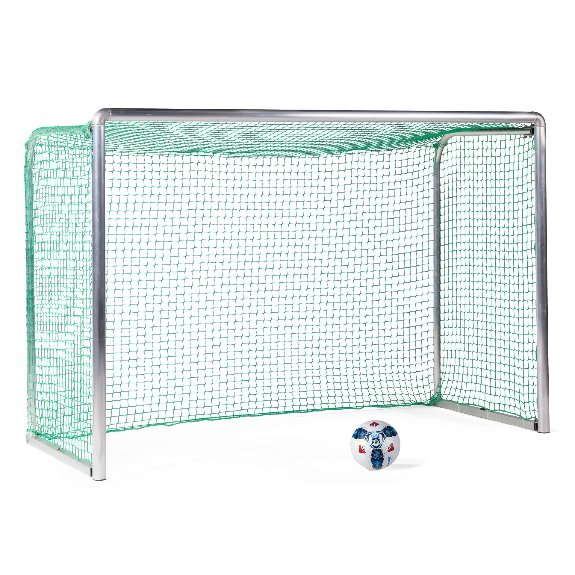 Sport-Thieme Mini-Fußballtor "Protection", Inkl. Netz, grün (MW 4,5 cm), 2,40x1,60 m, Tortiefe 1,00 m von Sport-Thieme