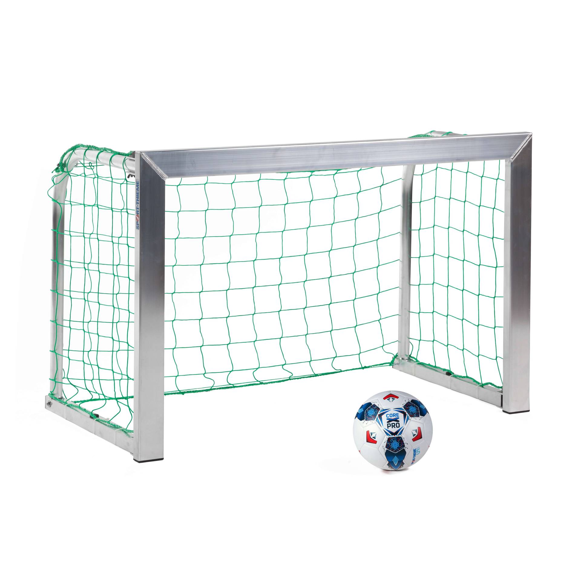 Sport-Thieme Mini-Fußballtor "Training", Inkl. Netz, blau (MW 10 cm), 2,40x1,60 m, Tortiefe 1,00 m von Sport-Thieme