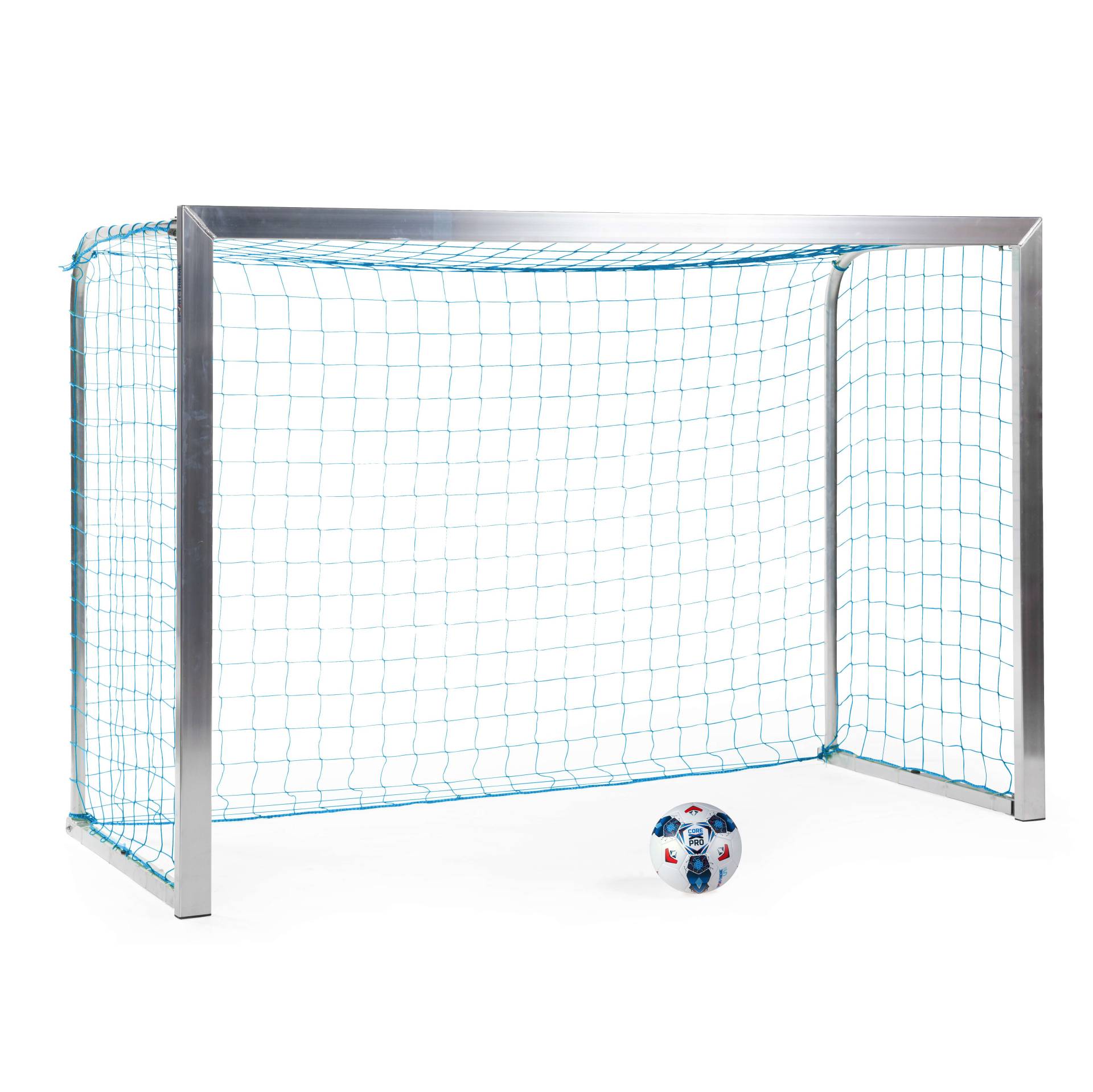 Sport-Thieme Mini-Fußballtor "Training", Inkl. Netz, blau (MW 4,5 cm), 2,40x1,60 m, Tortiefe 1,00 m von Sport-Thieme
