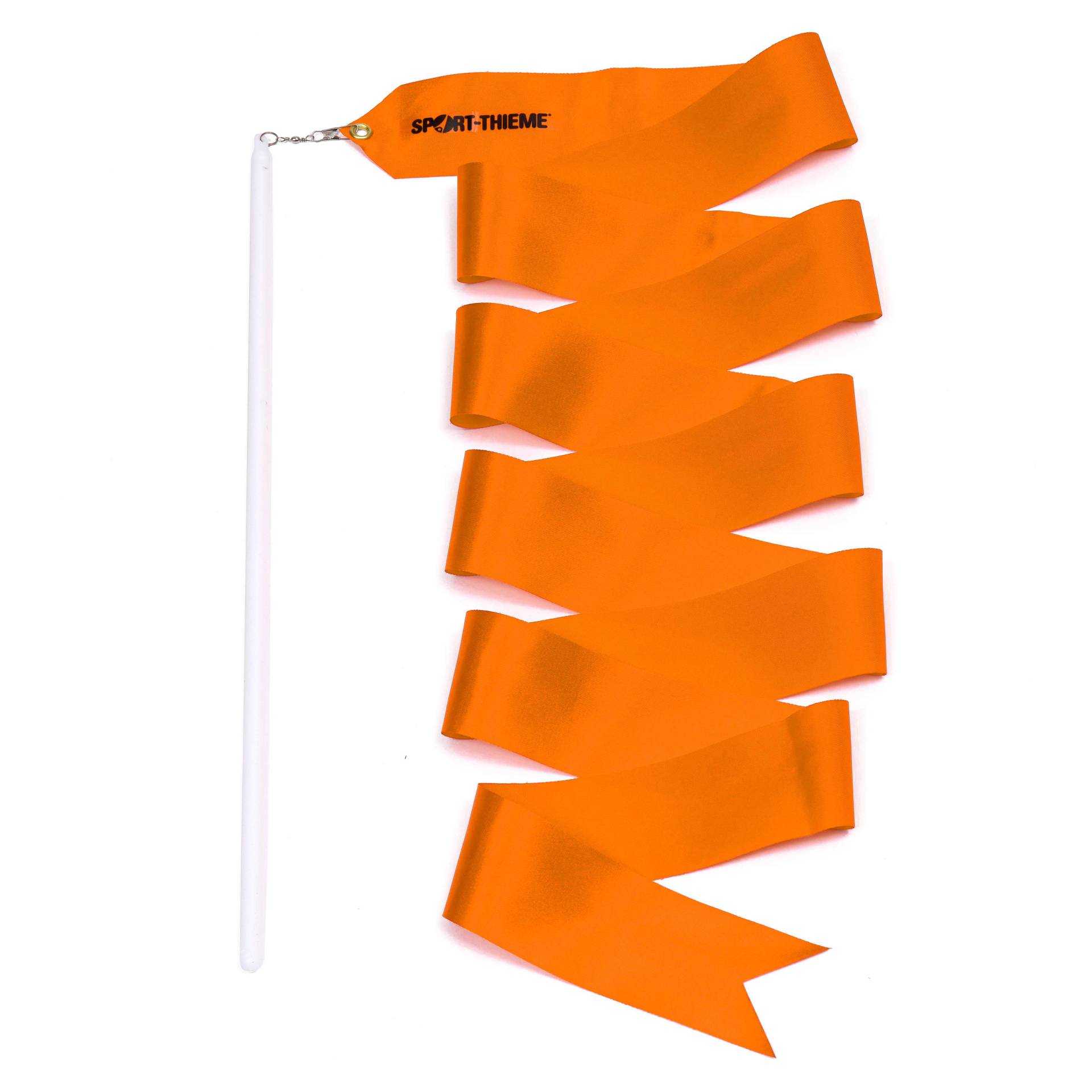 Sport-Thieme Gymnastikband mit Stab, 2 m, Orange von Sport-Thieme