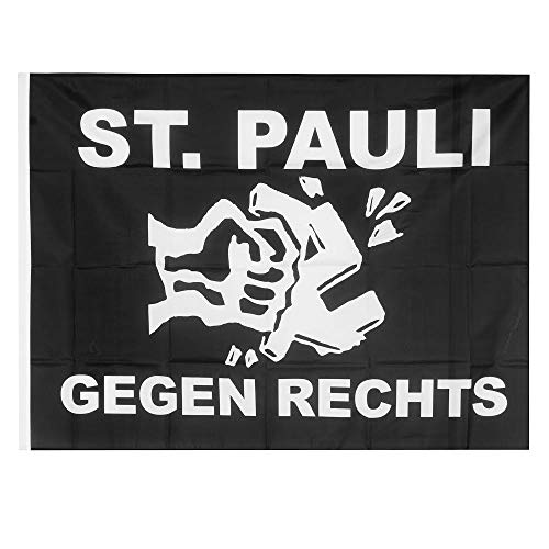 St. Pauli Fahne Gegen Rechts von St. Pauli