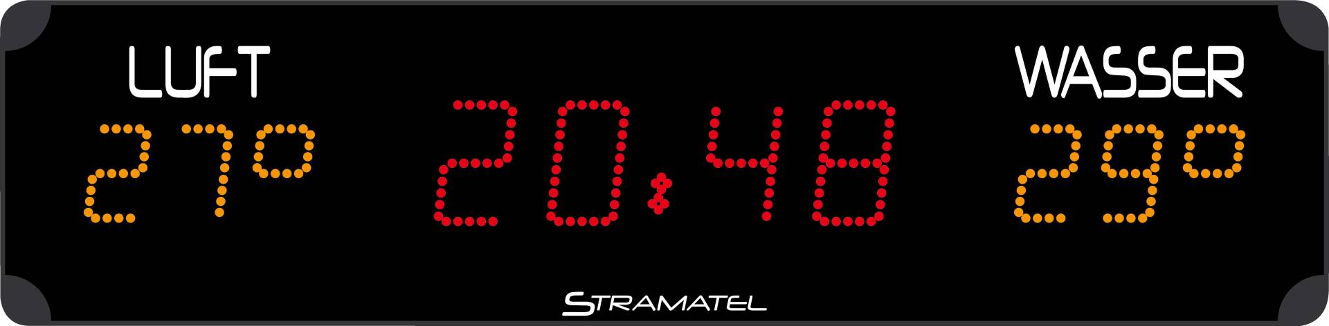 Stramatel Schwimmbad-Anzeigetafel "PHL 12.1" von Stramatel