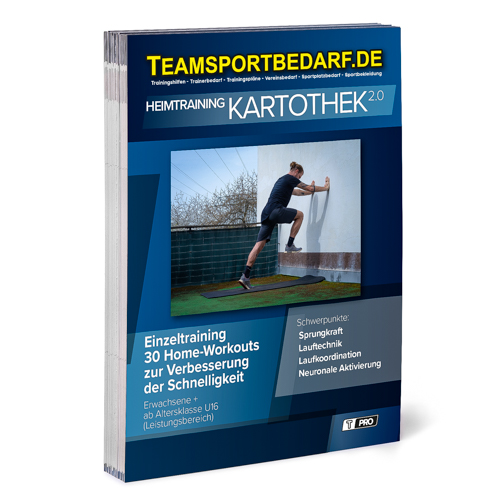 T-PRO Kartothek 2.0 Heimtraining - "Einzeltraining - 30 Home-Workouts zur Verbesserung der Schnelligkeit" von Teamsportbedarf.de