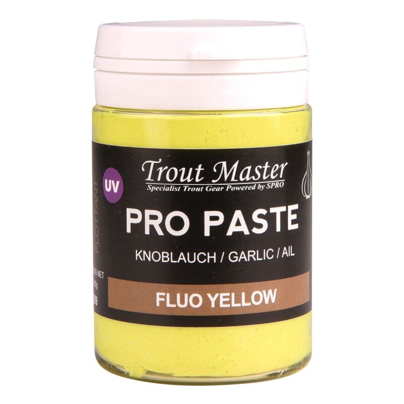 TROUTMASTER Pro Paste Garlic 60g Fluo Yellow (60,67 € pro 1 kg)