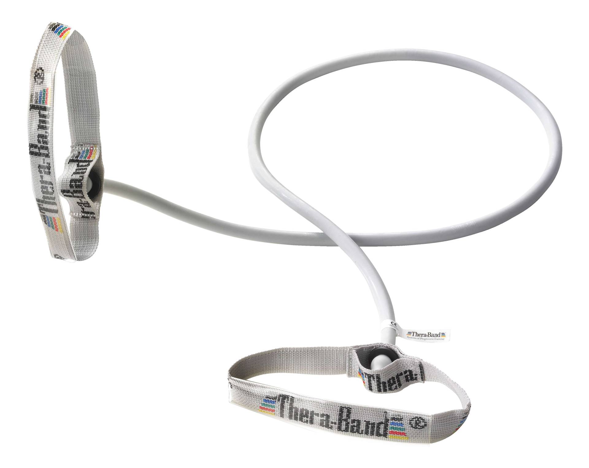 TheraBand Bodytrainer Tubing 1,4 m mit Griffen, Silber, ultra stark TheraBand Bodytrainer Tubing 1,4 m mit Griffen, Silber, ultra stark von TheraBand