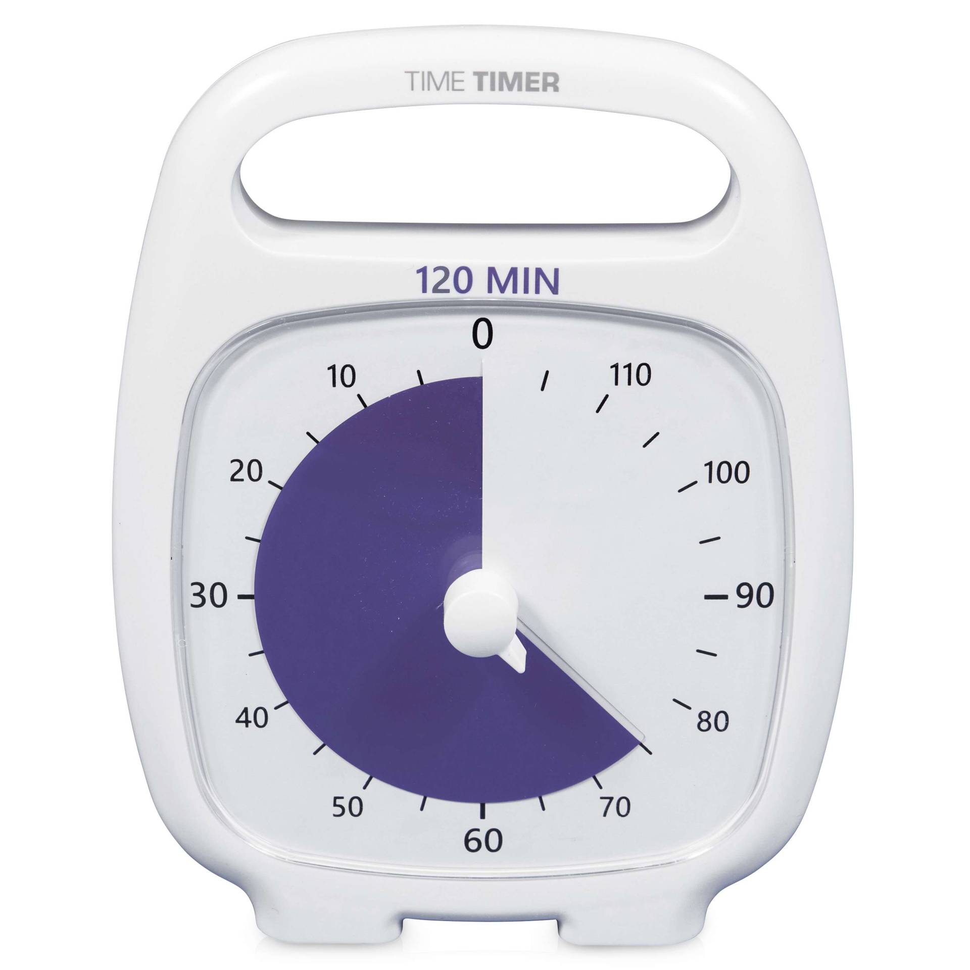 Time Timer Zeitdauer-Uhr "Plus", 120 Min., Weiß von Time Timer