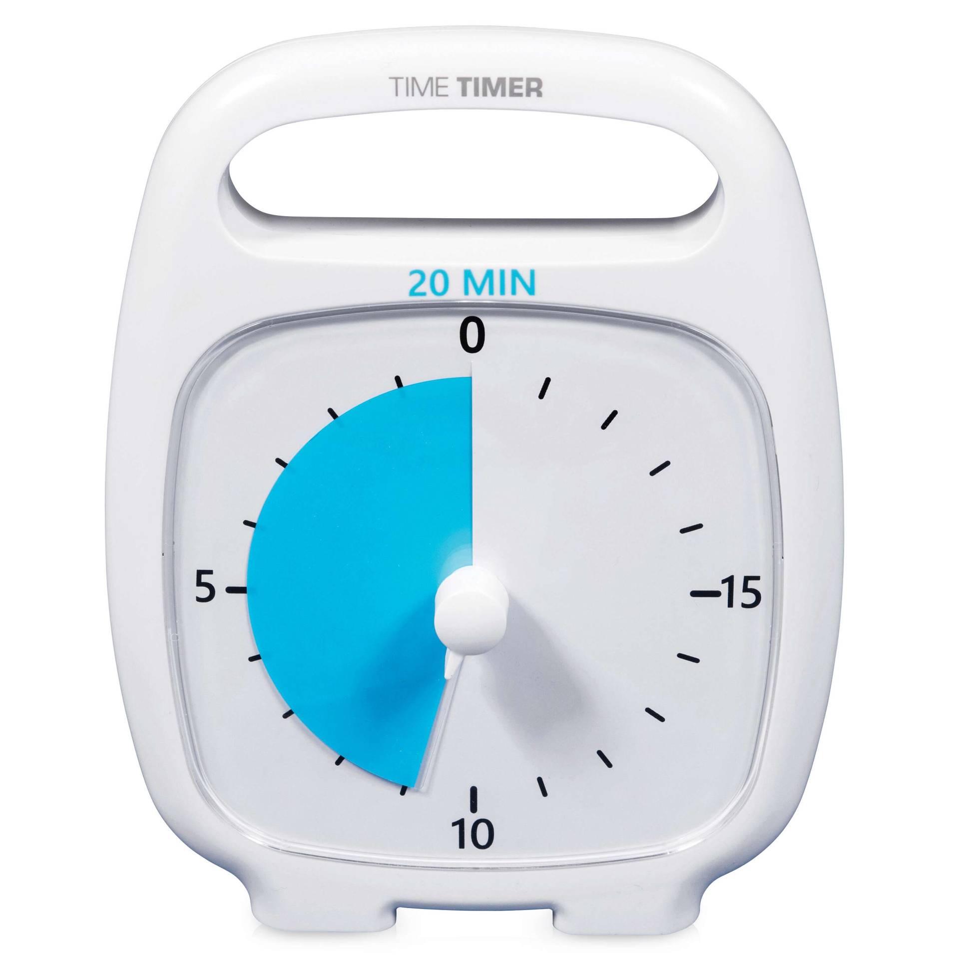 Time Timer Zeitdauer-Uhr "Plus", 20 Min., Weiß von Time Timer