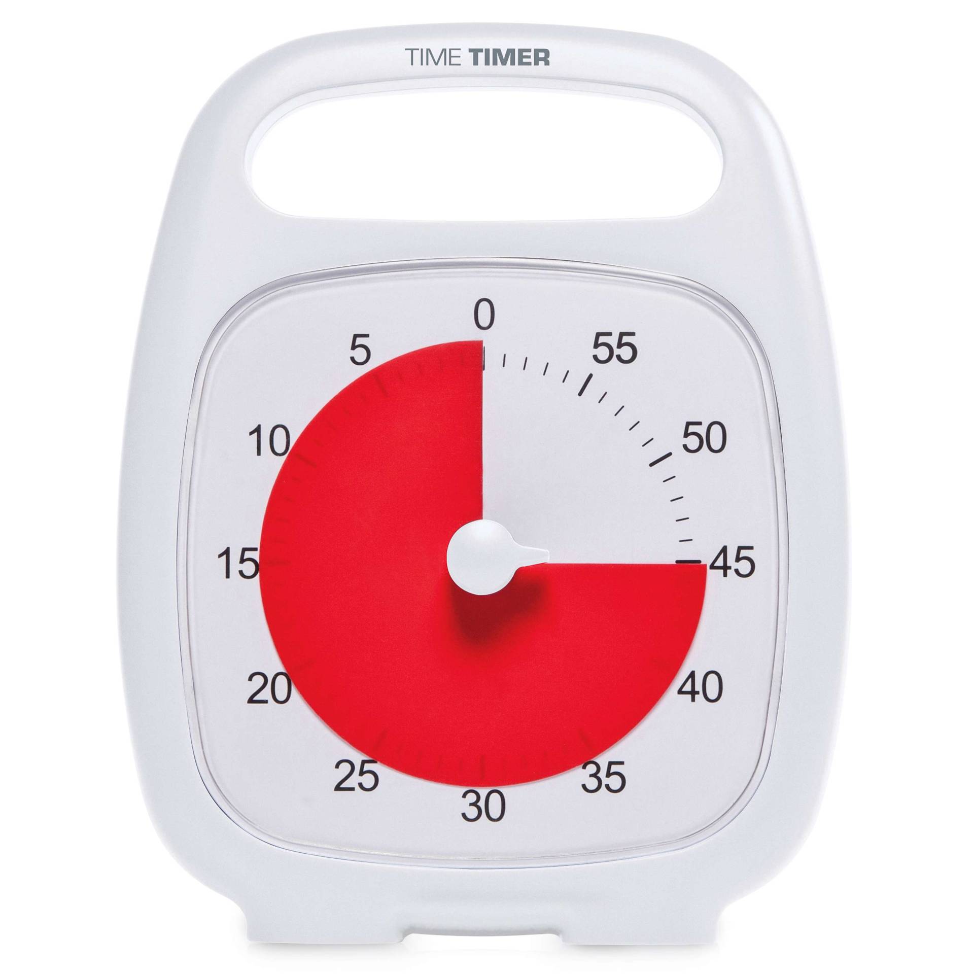 Time Timer Zeitdauer-Uhr "Plus", 60 Min., Weiß von Time Timer
