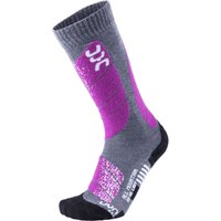 UYN Ski All Mountain Socks Lady Damen-Funktionssocken Grey Purple von Uyn