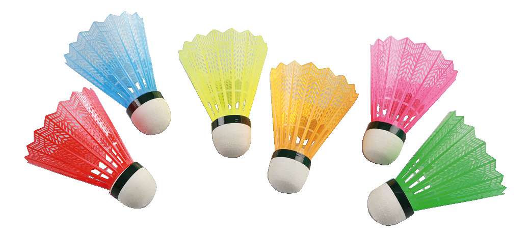 Victor Badminton-Bälle mit farbigem Korb von VICTOR