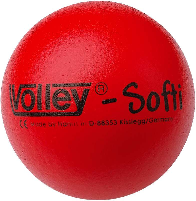 Volley Weichschaumball "Softi", Rot von Volley