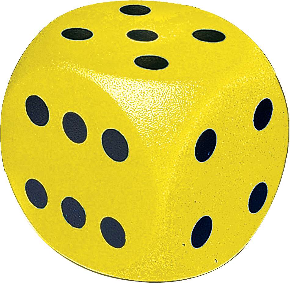 Volley Schaumstoffwürfel, Gelb, 16 cm von Volley