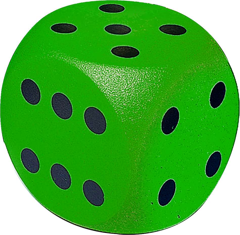 Volley Schaumstoffwürfel, Grün, 16 cm von Volley