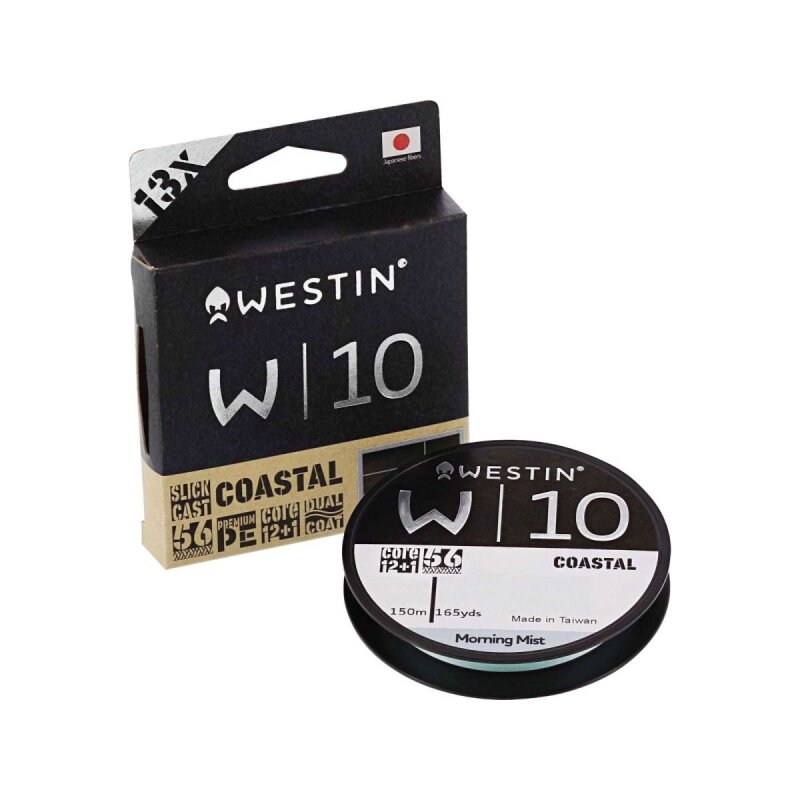 WESTIN W10 13 Braid Coastal 0,15mm 8,7kg 150m Morning Mist (0,29 € pro 1 m)
