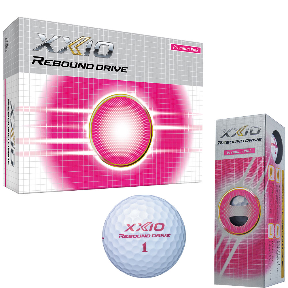 'XXIO Rebound Drive Golfball 3er weiss/pink' von XXIO