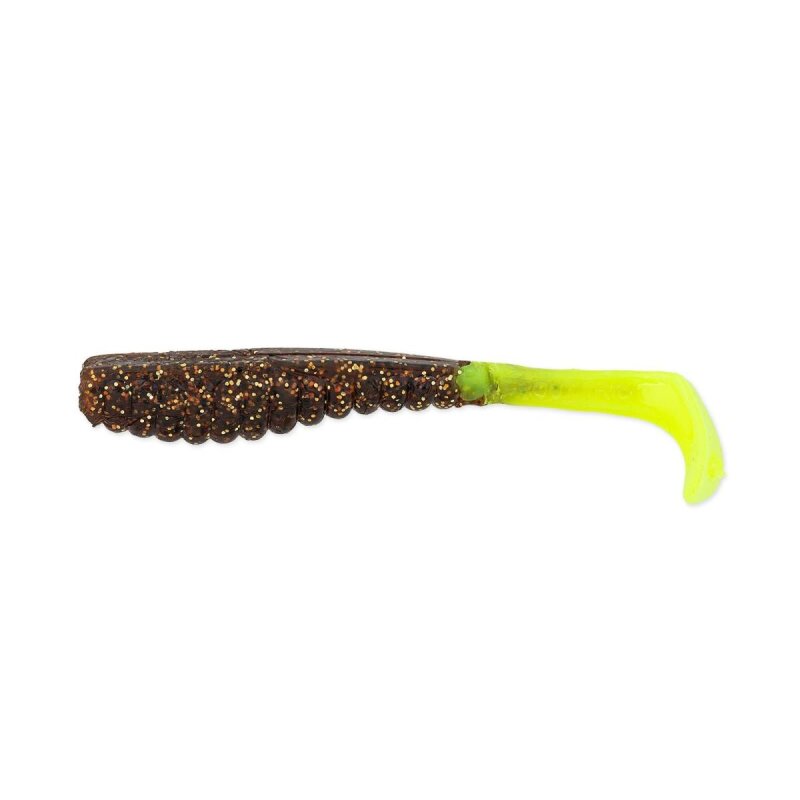 Z-MAN 3.5 Swimmin Trout Trick 8,7cm 4g Rootbeer Chartreuse Tail 6Stk."