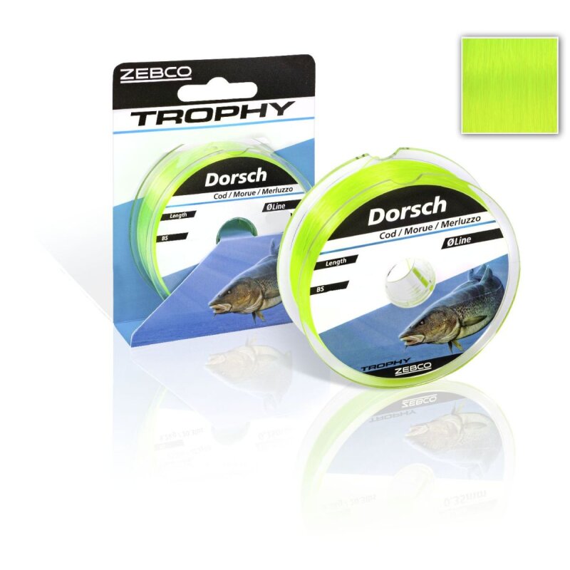 ZEBCO Trophy Dorsch 0,5mm 17,9kg 160m Fluo Gelb (0,01 € pro 1 m)