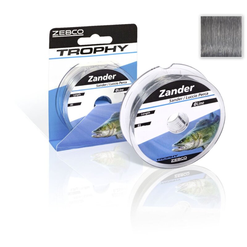 ZEBCO Trophy Zander 0,25mm 5kg 300m Grau (0,01 € pro 1 m)