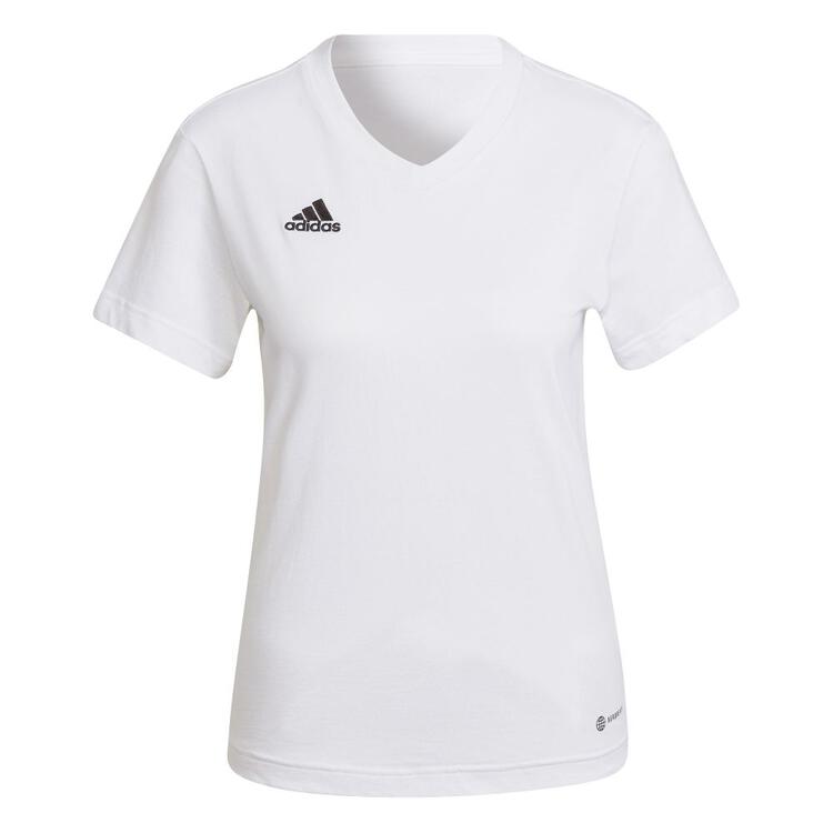 adidas Entrada 22 T-Shirt Damen HC0442 WHITE - Gr. M