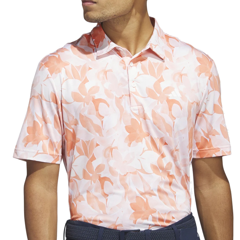 'adidas Golf Herren Polo Floral orange/weiss' von adidas Golf