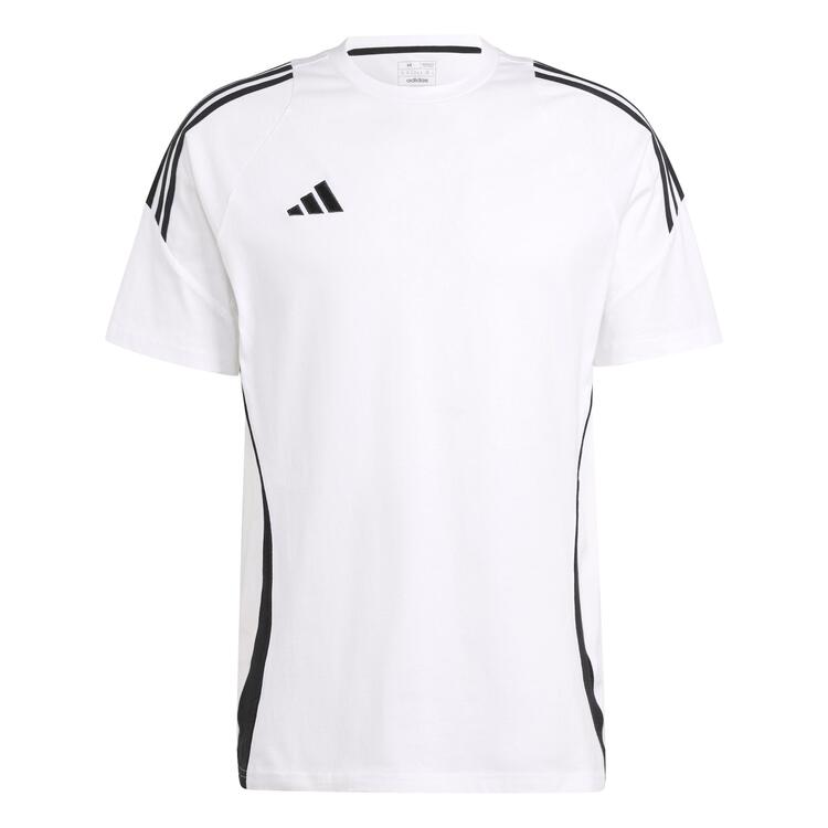 adidas Tiro 24 Baumwoll T-Shirt Herren IR9353 WHITE/BLACK - Gr. M