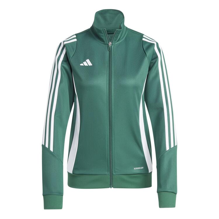 adidas Tiro 24 Trainingsjacke Damen IR9499 DRKGRN/WHITE - Gr. M