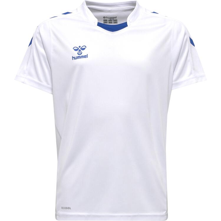 hummel Core XK Poly Trikot Kinder 211456-9368 WHITE/TRUE BLUE - Gr....