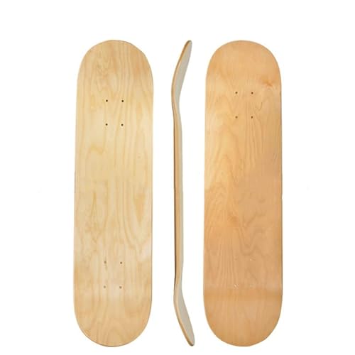 bimiti 2 Stück 7-lagigem Ahorn-Deck konkaves Skateboard, DIY Blank-Skateboard-Deck, für Kinder ,Erwachsene, Mädchen, Jungen, Anfänger und Profis von bimiti