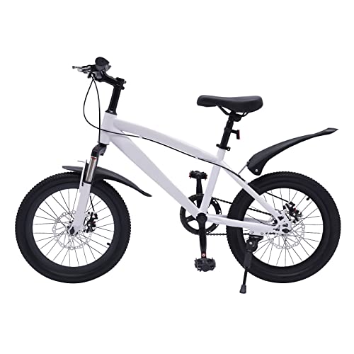 18-Zoll-Fahrrad Farbe weiß schwarz Mountainbike Premium-Mountainbike Outdoor-Fahrrad Pedal Bike Teenager Fahrrad Off-Road-Bike Reflektierende Fahrrad für Mädchen Jungen für städtische im Freien von biusgiyeny