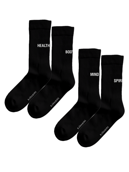 Björn Borg Borg Crew Sock 2-pack Schwarz, 41-45 von björn borg