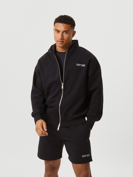 Björn Borg Borg Oversized Zip Hoodie Schwarz, L von björn borg