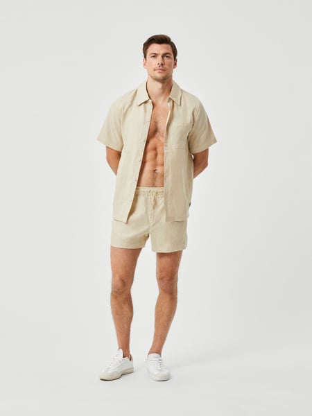 Björn Borg Borg Linen Shirt Beige , L von björn borg