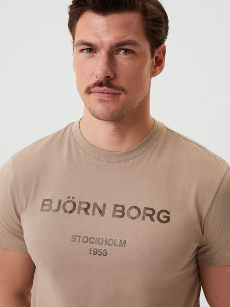 Björn Borg Borg Logo T-shirt Beige , S von björn borg
