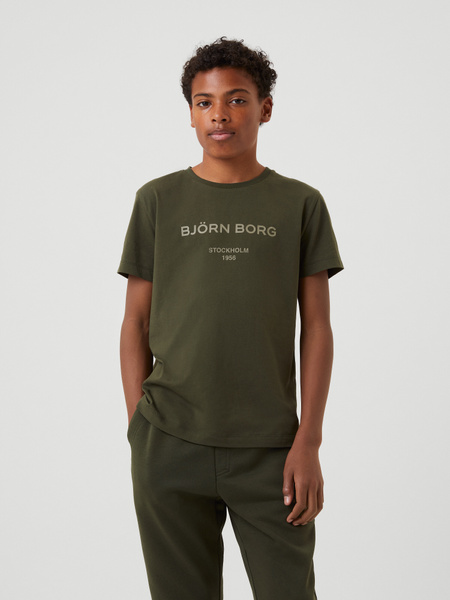 Björn Borg Borg Logo T-shirt Grün, 122-128 von björn borg