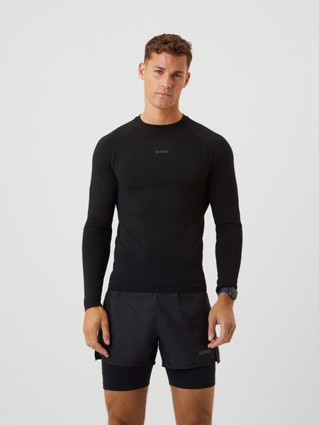 Björn Borg Borg Running Seamless Ls T-shirt Schwarz, S von björn borg