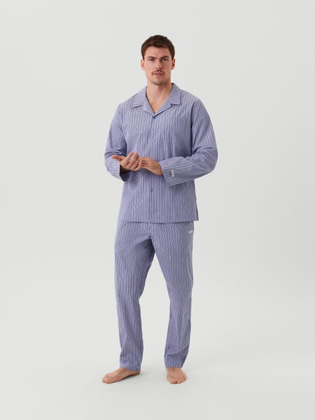 Björn Borg Core Thomas Mason Poplin Pyjama Set Blau , L von björn borg