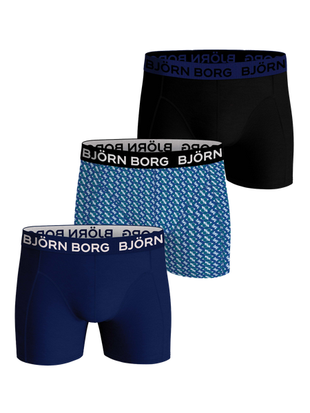 Björn Borg Cotton Stretch Boxer 3-pack Mehrfarbig, XL von björn borg