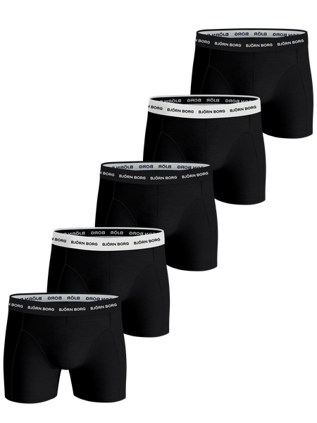 Björn Borg Cotton Stretch Boxer 5-pack Schwarz, XS von björn borg