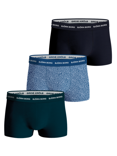 Björn Borg Cotton Stretch Trunk 3-pack Mehrfarbig, S von björn borg