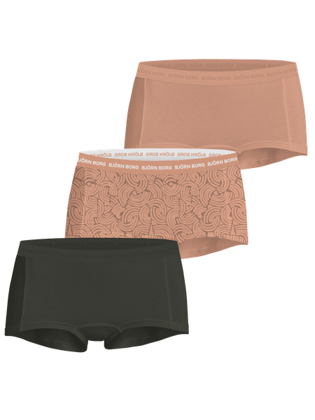 Björn Borg Everyday Cotton Boxer Shorts 3-pack Mehrfarbig, L von björn borg