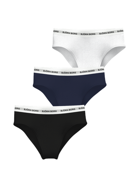 Björn Borg Logo Highwaist Briefs 3-pack Mehrfarbig, XXL von björn borg