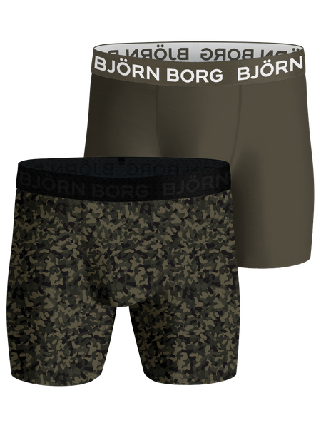 Björn Borg Performance Boxer 2-pack Grün, XXL von björn borg